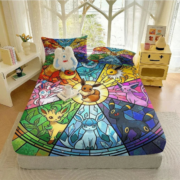 Eeveelution Fitted Sheet