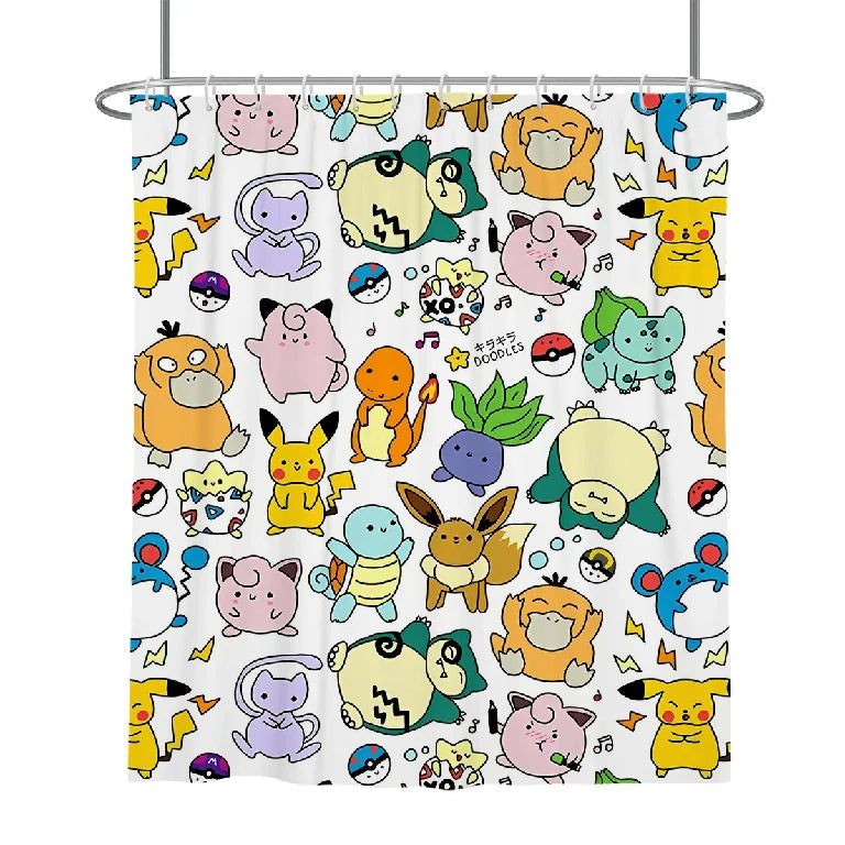 Pokemon Shower Curtain