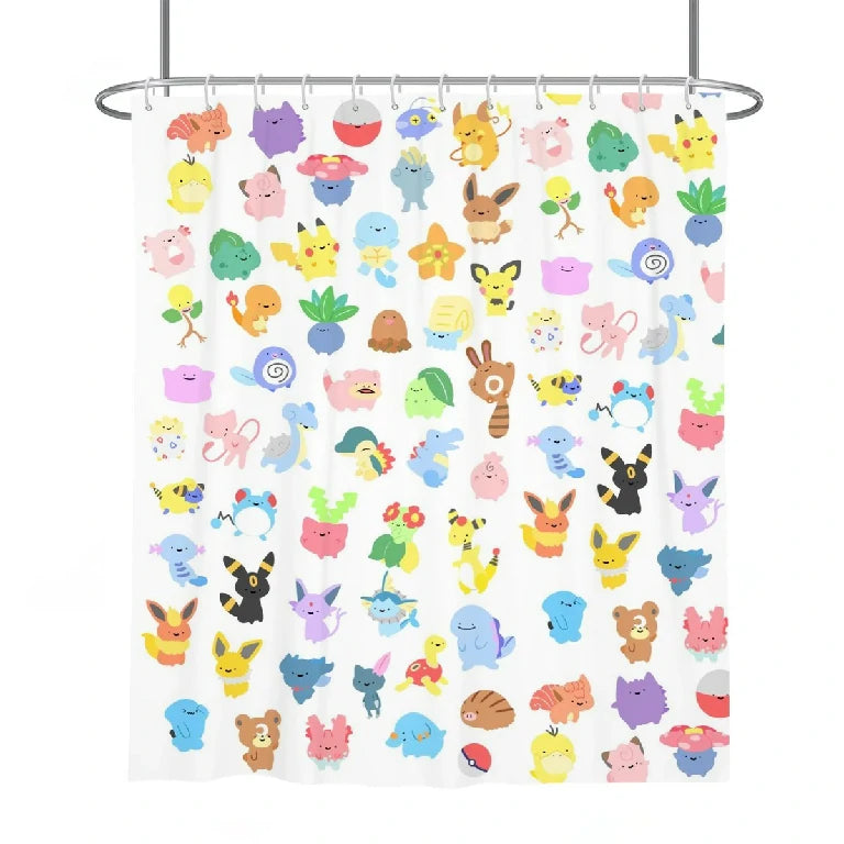 Pokemon Shower Curtain