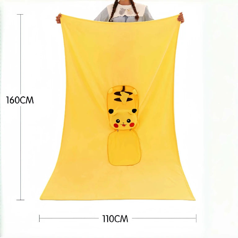 Pikachu  Portable Blanket