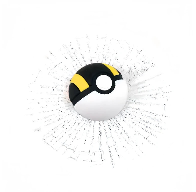 Poke Ball Shattering Car Sticker